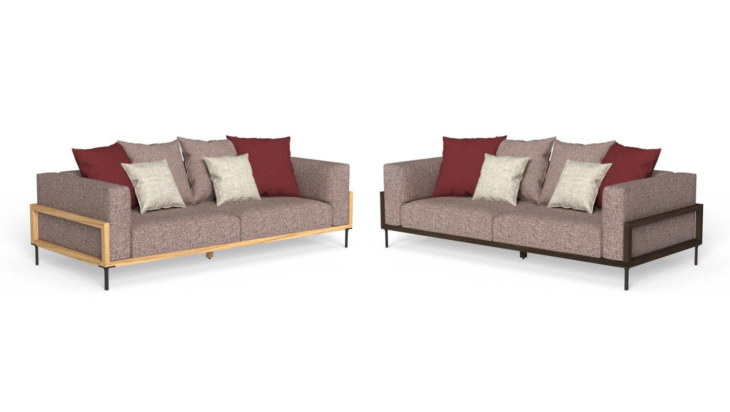 Cleo Soft Wood 3 sitzer gartensofa