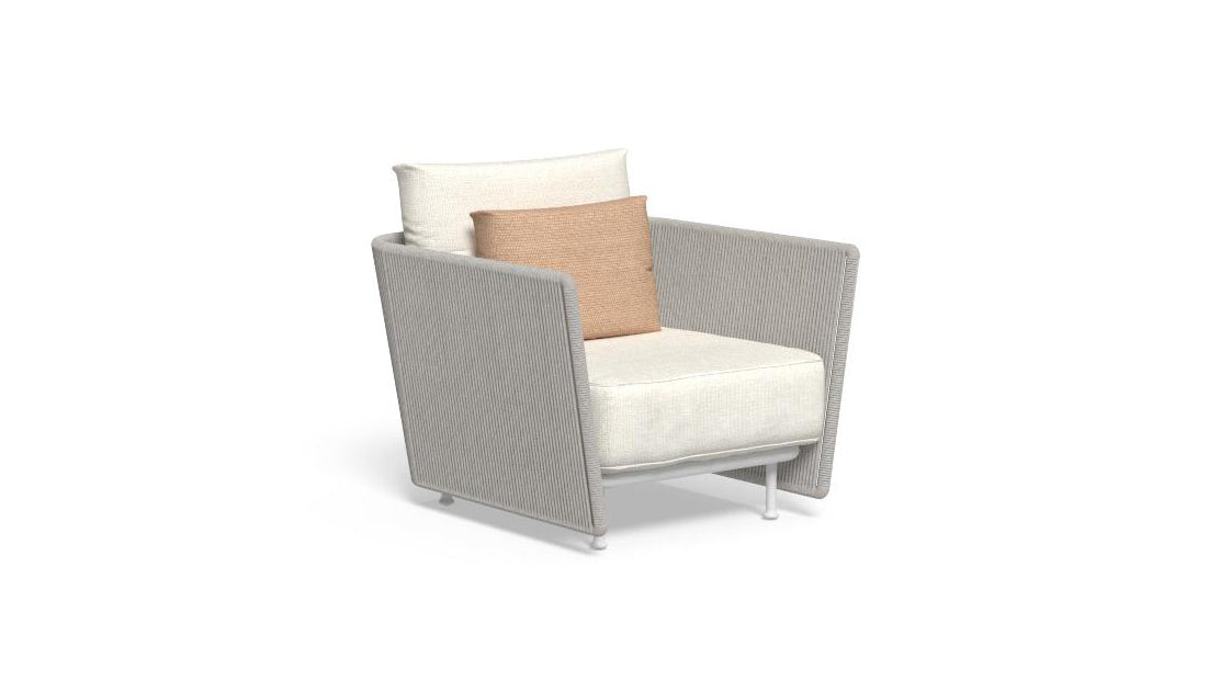 Coral outdoor living armchair
