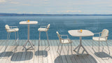 Coral outdoor bar stool