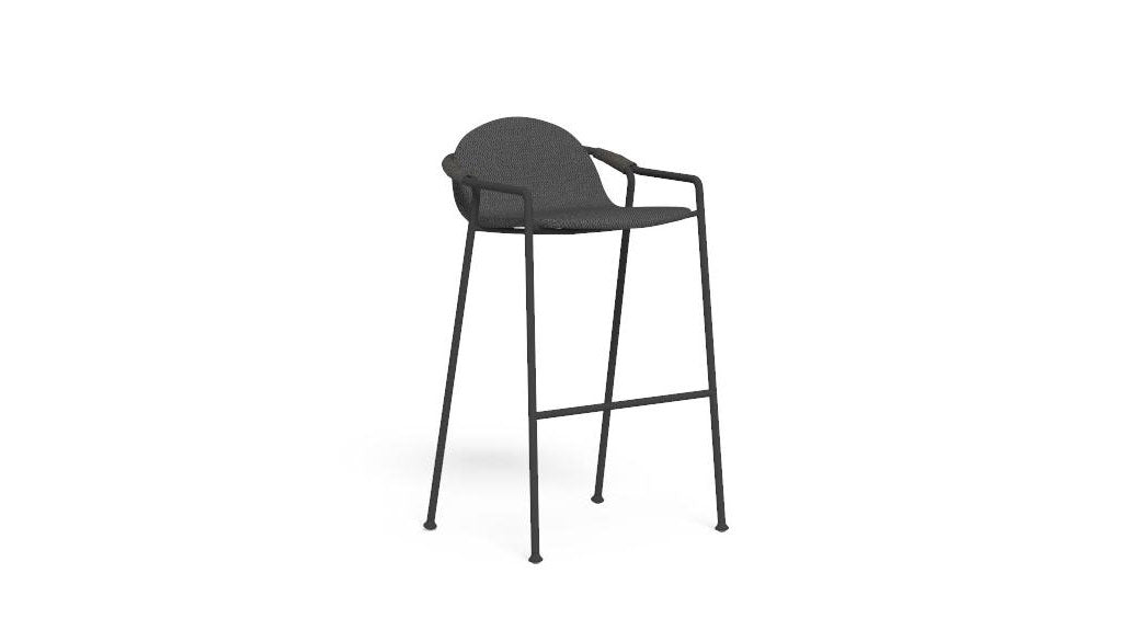 Coral outdoor bar stool