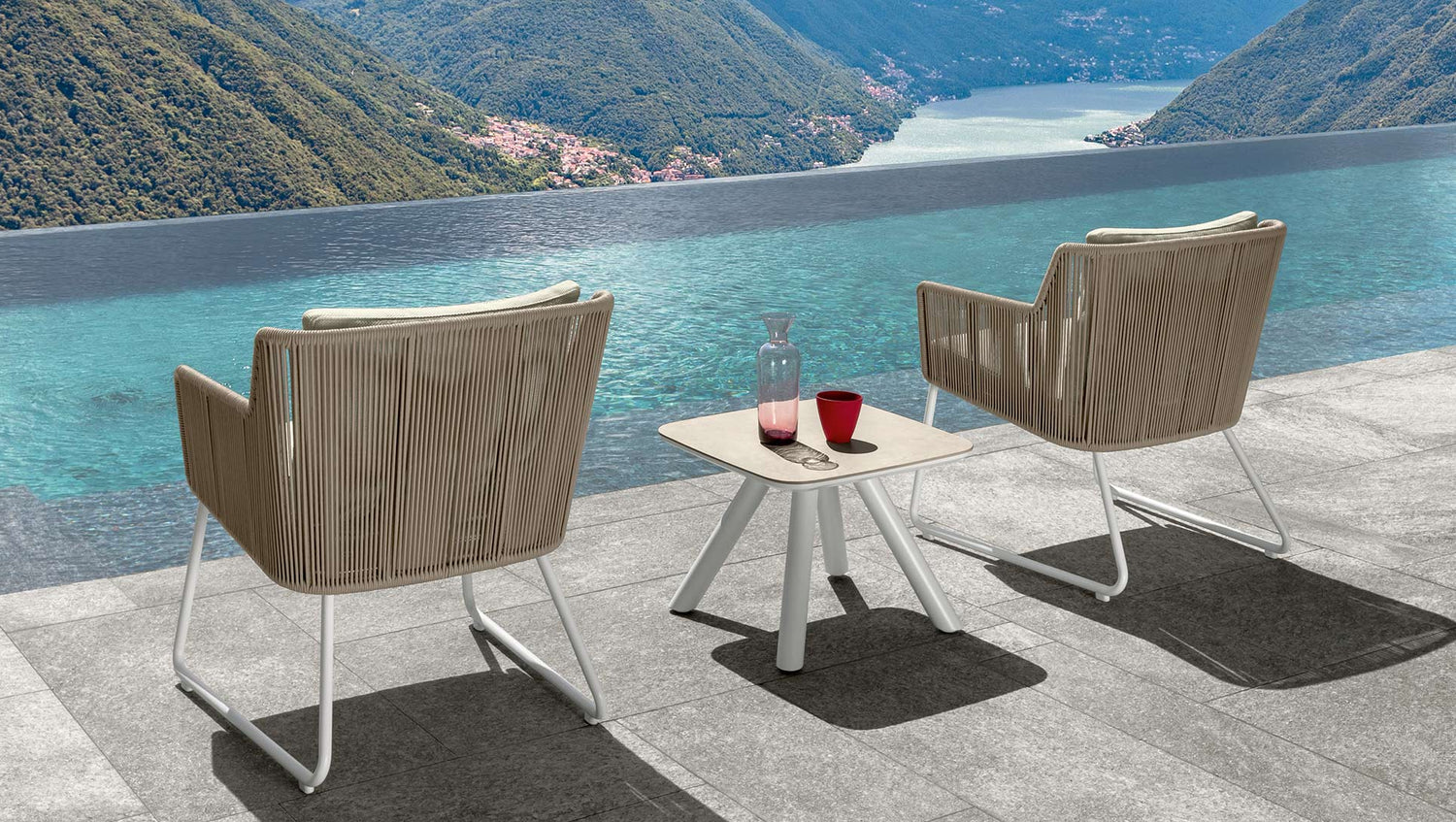 Coral outdoor coffee table