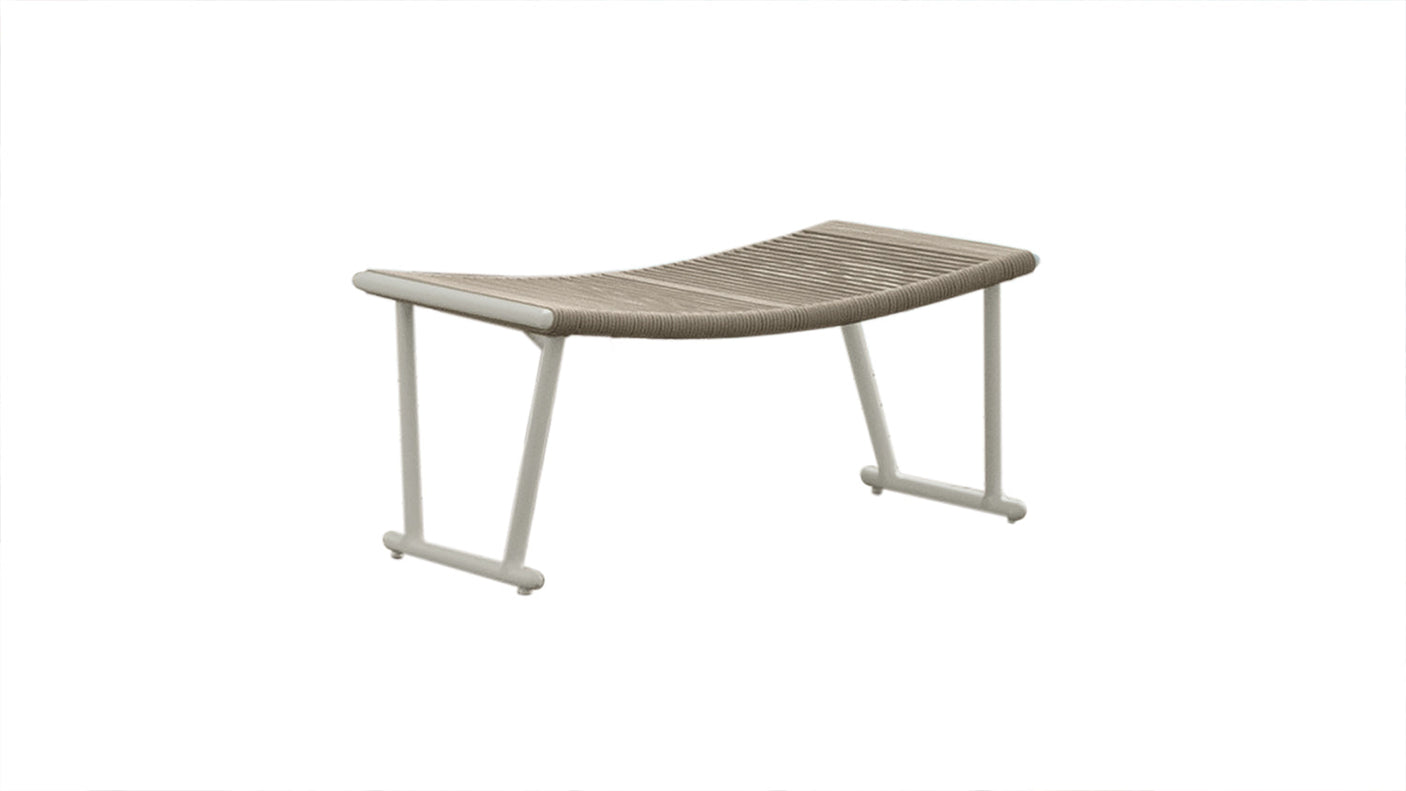 Coral outdoor ottoman
