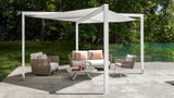 Coral outdoor living armchair
