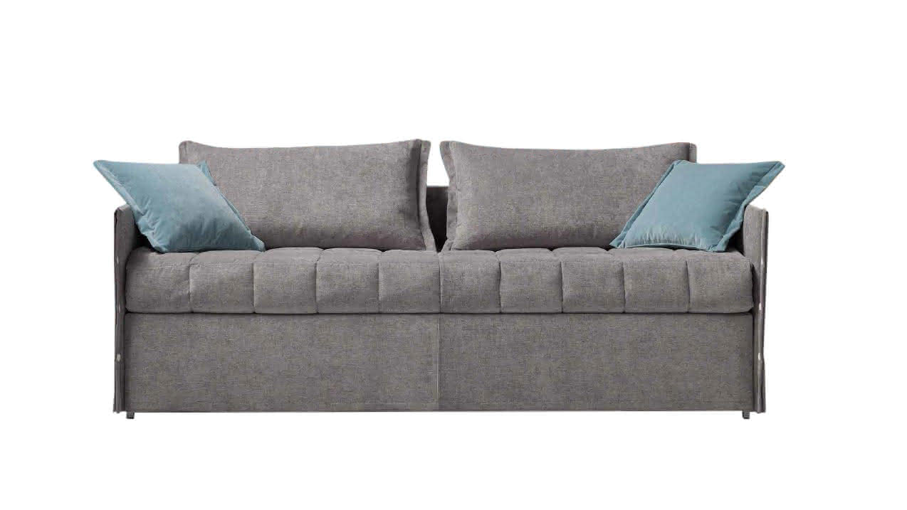 DENNY Sofa Bed 2 seater with metal base and single bed