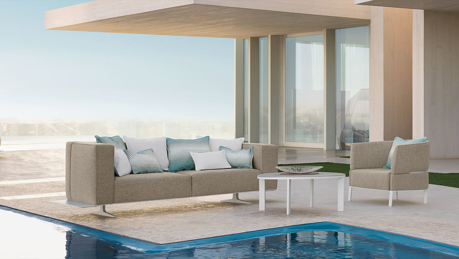 EDEN Canapés 3 places pour l'extérieur - Design par TALENTI 1