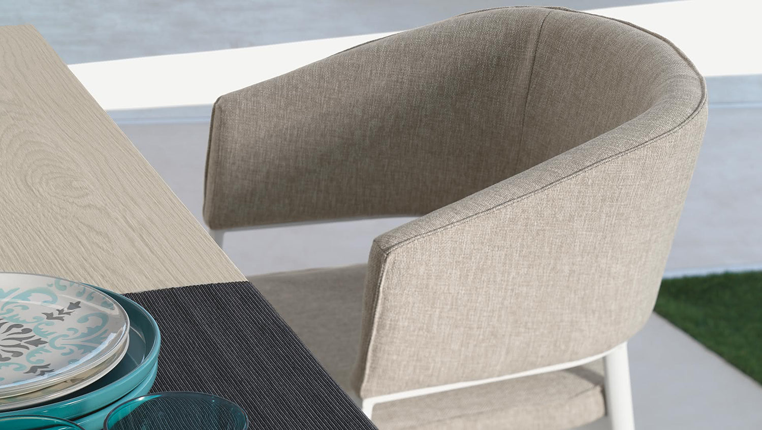 EDEN Chaise rembourrée pour l'extérieur - Design par TALENTI 4