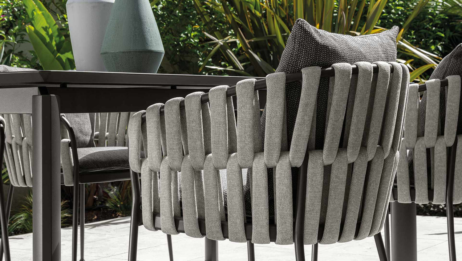 Frame fauteuil repas pour l'extérieur