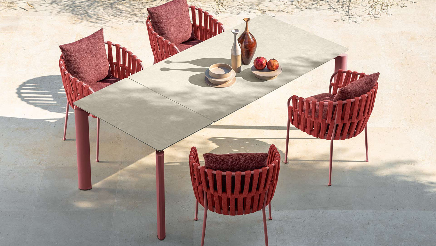 Frame fauteuil repas pour l'extérieur