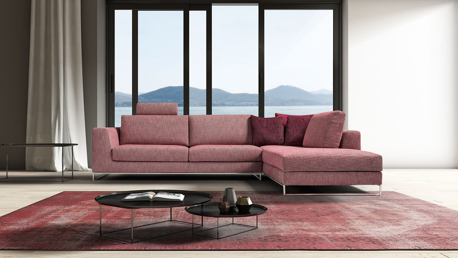 LOMAN Modular corner sofa setup customizable 3