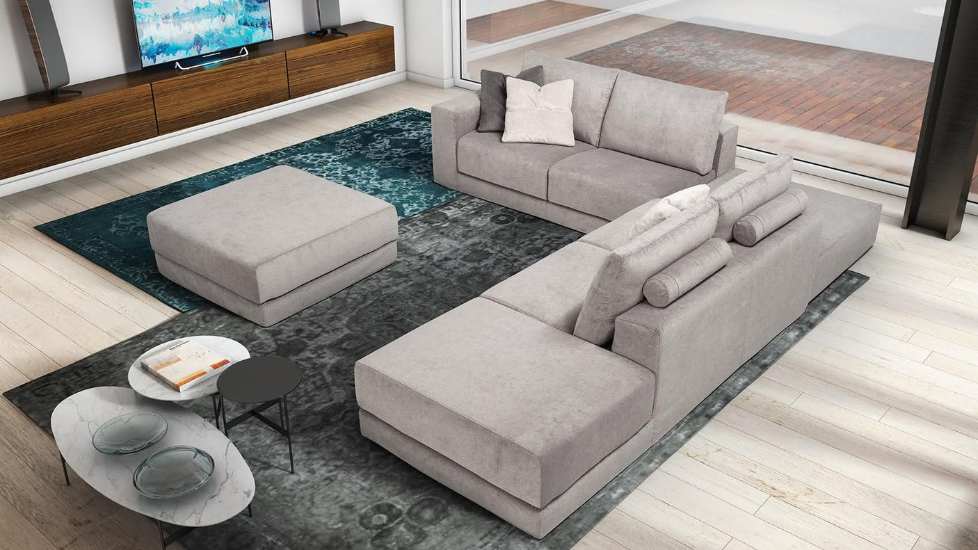 MONET Modular corner sofa 4 seater customizable configuration 3