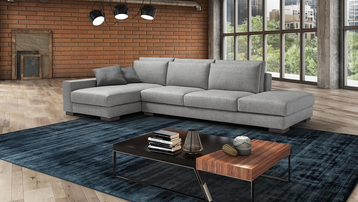 SHADE Modular corner sofa 4 seater customizable 3