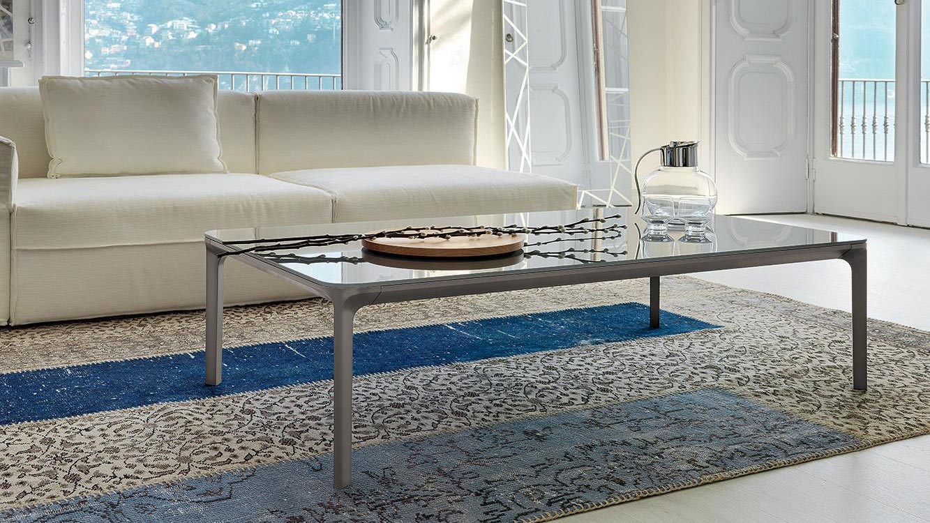 Slim coffee table rectangular H. 37
