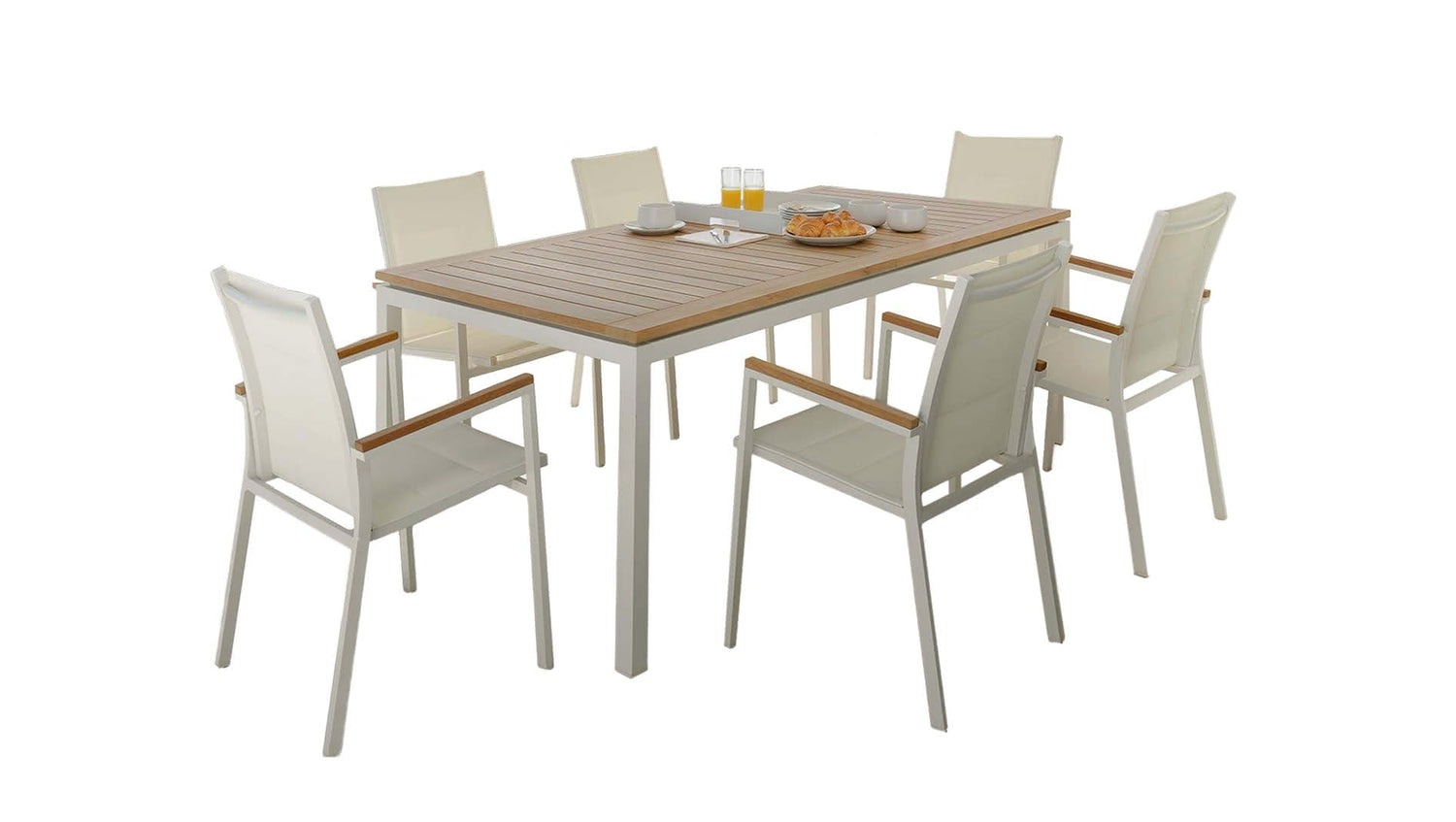 Timber Table + 6 Chaises 3