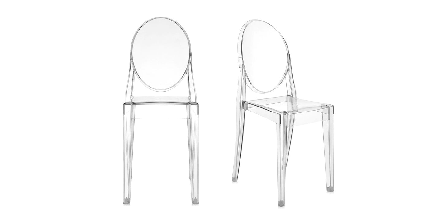 SET 2 Victoria Ghost Chair by Kartell